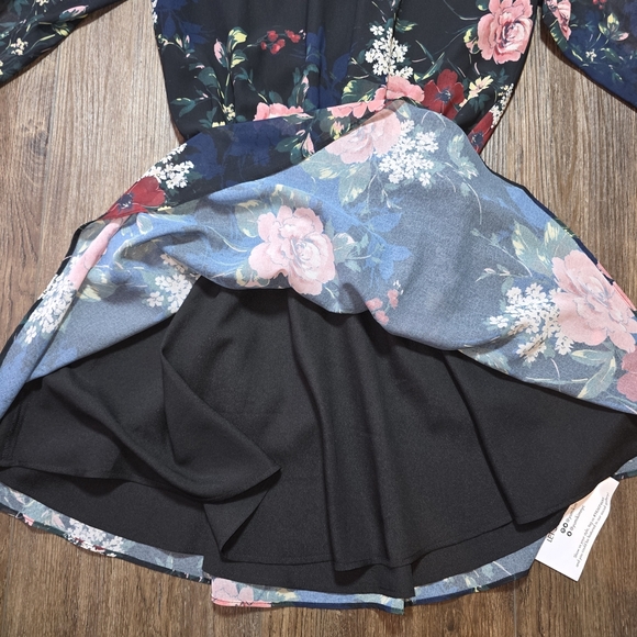 Yumi Kim Falling in Love Floral Mini Dress – Black Pink Navy M - Picture 8 of 16